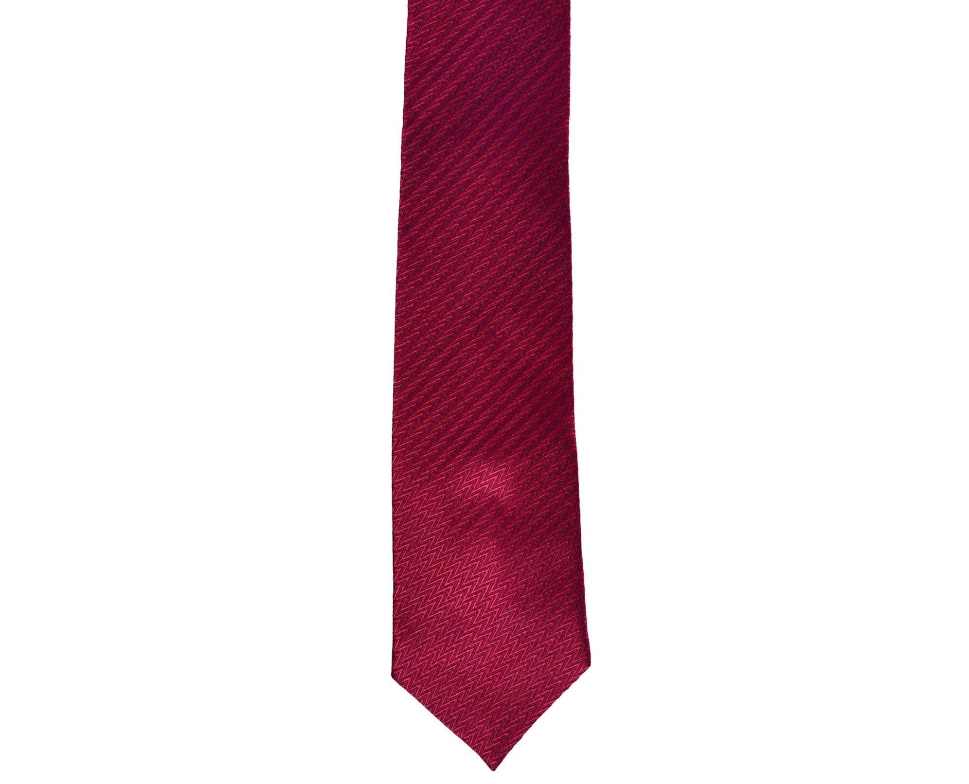 Dark Red Patterned Silk Tie