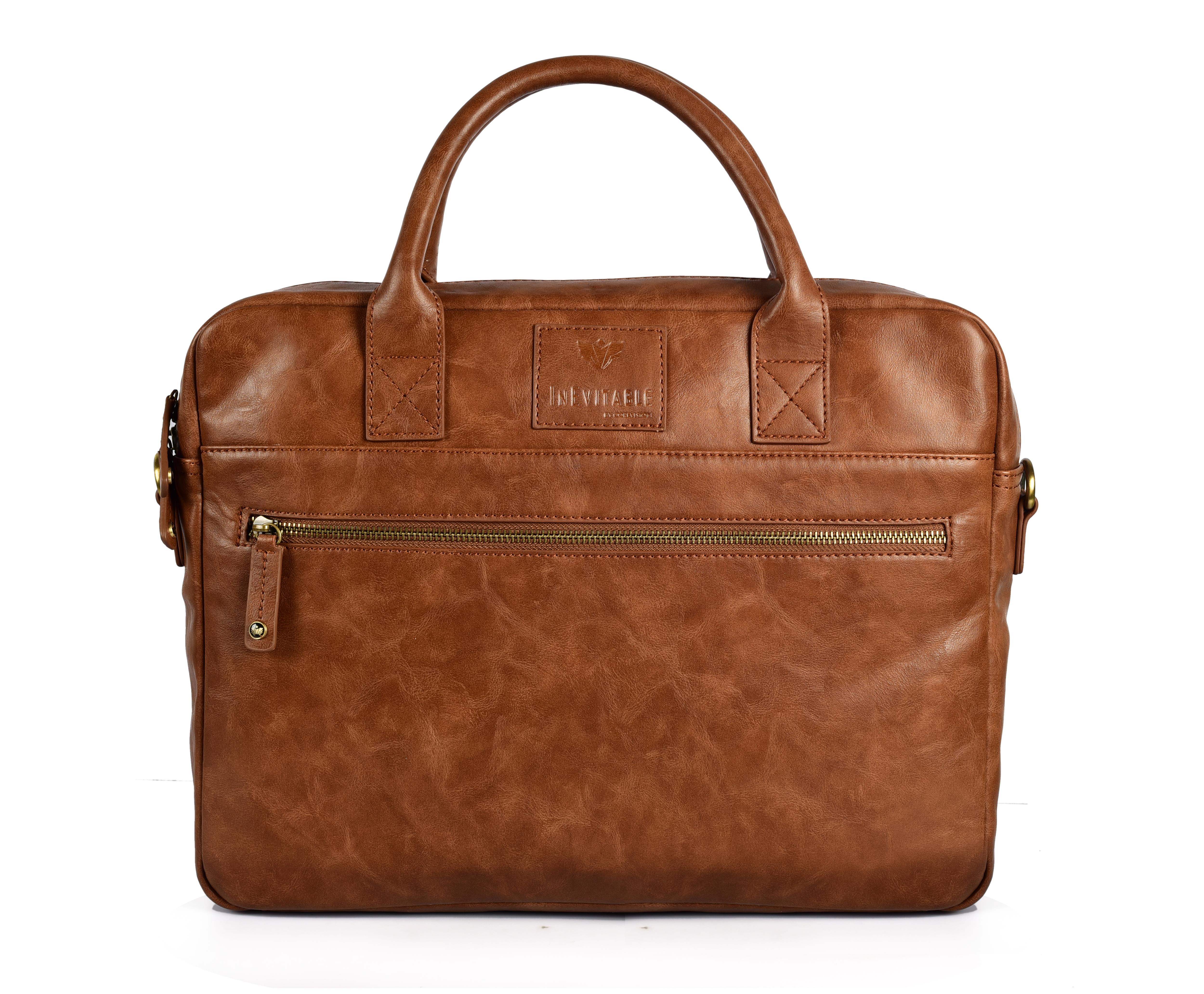 Tan on sale laptop bag